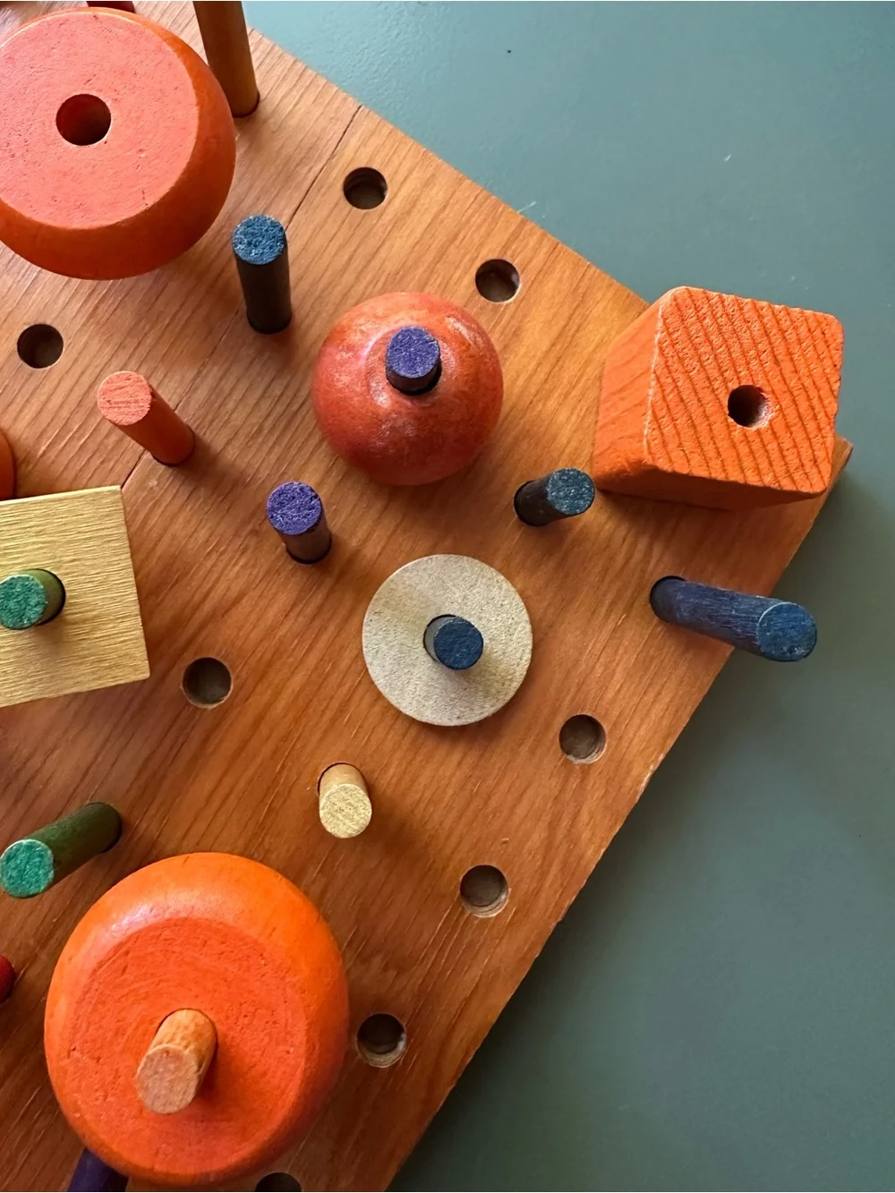 Vintage wooden peg